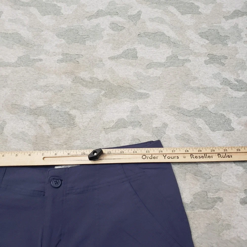 Columbia PFG Shorts Womens 12 Blue Omni-Shield Pockets Fishing Outdoors Hiking